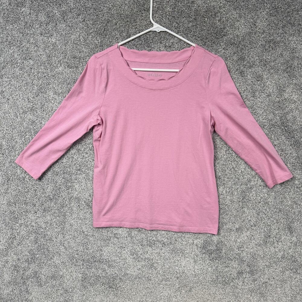 Talbots T-Shirt MP Petite Minimalist Romantic Chic Americana Balletcore Coquette
